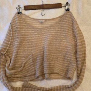 RARE!! ASO Violet Harmon Ecote Striped Cropped Sweater